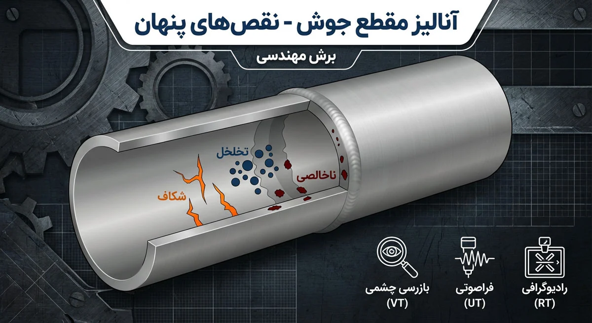 خدمات بازرسی جوش - شرح فرآیند کار با اینفوگرافی